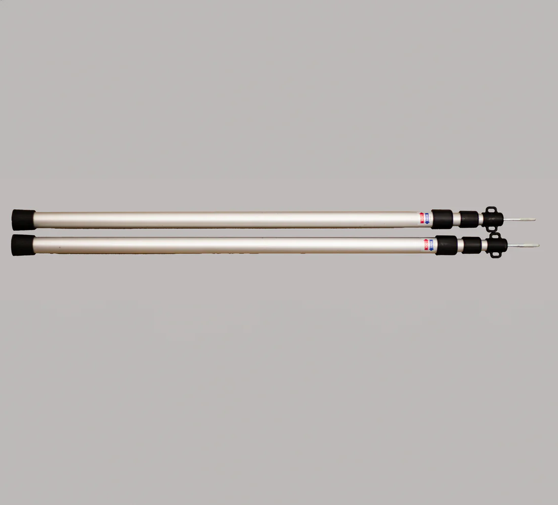 Telescopic pole set